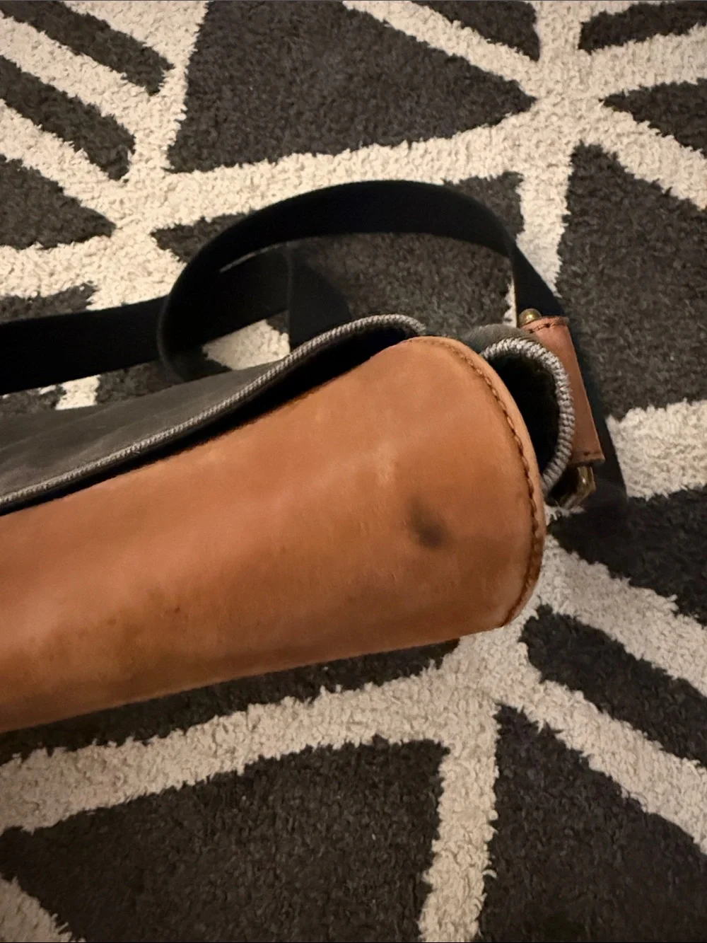 Men’s Leather & Canvas Fossil Workbag